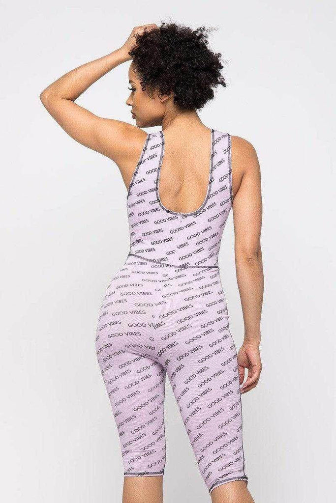Lavender World Romper - Messy Glam 