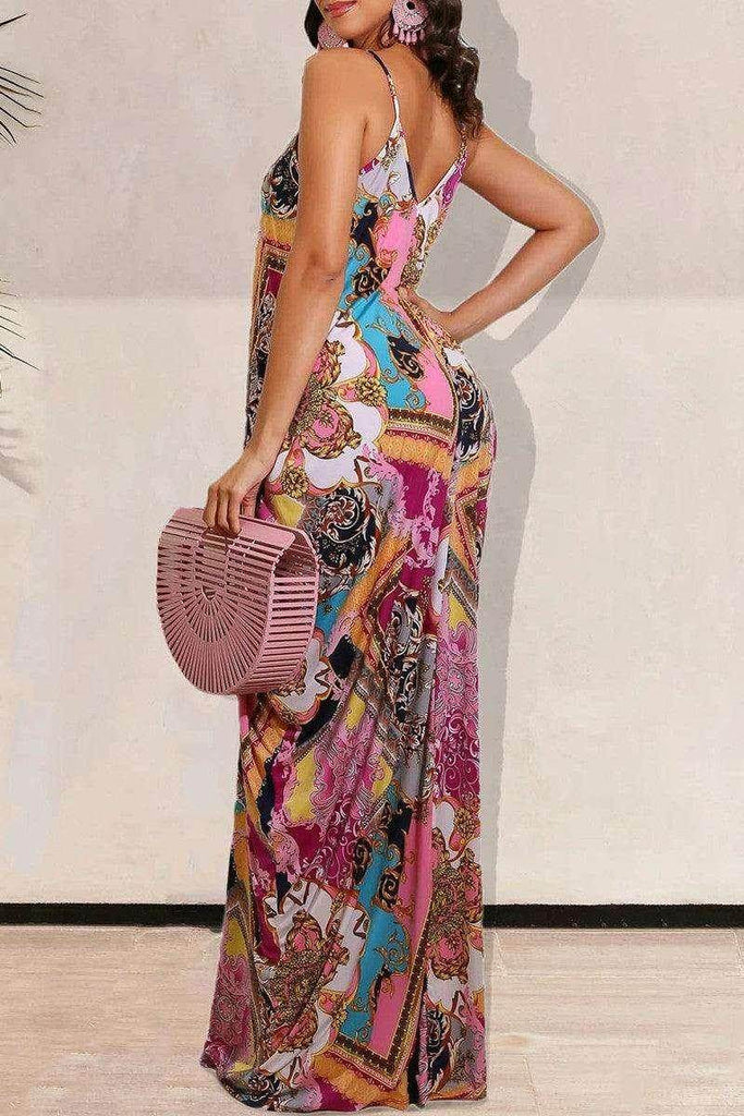 Vacation Day Parachute Dress - Messy Glam 