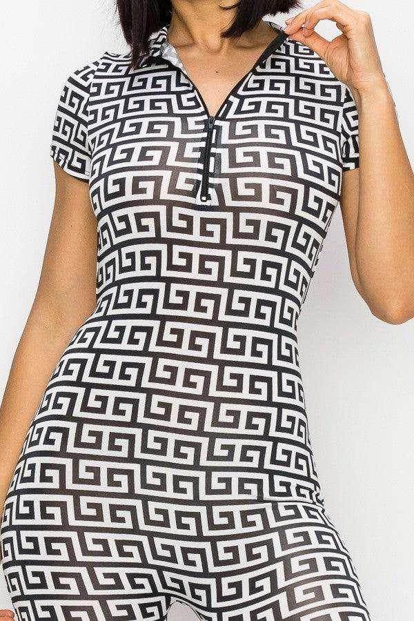 Maze of Thoughts Romper - Messy Glam 