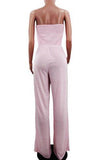 Powder Pink Jumpsuit - Messy Glam 