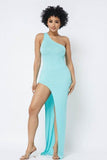 Summer Princess Slit High Dress – Elegant & Chic Sleeveless Dress